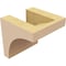 Ekena Millwork 4"W x 4"D x 4"H Wide Stockport Rough Cedar Woodgrain TimberThane Corbel, Primed Tan CORUR04X04X04STORCPR - alternate 2